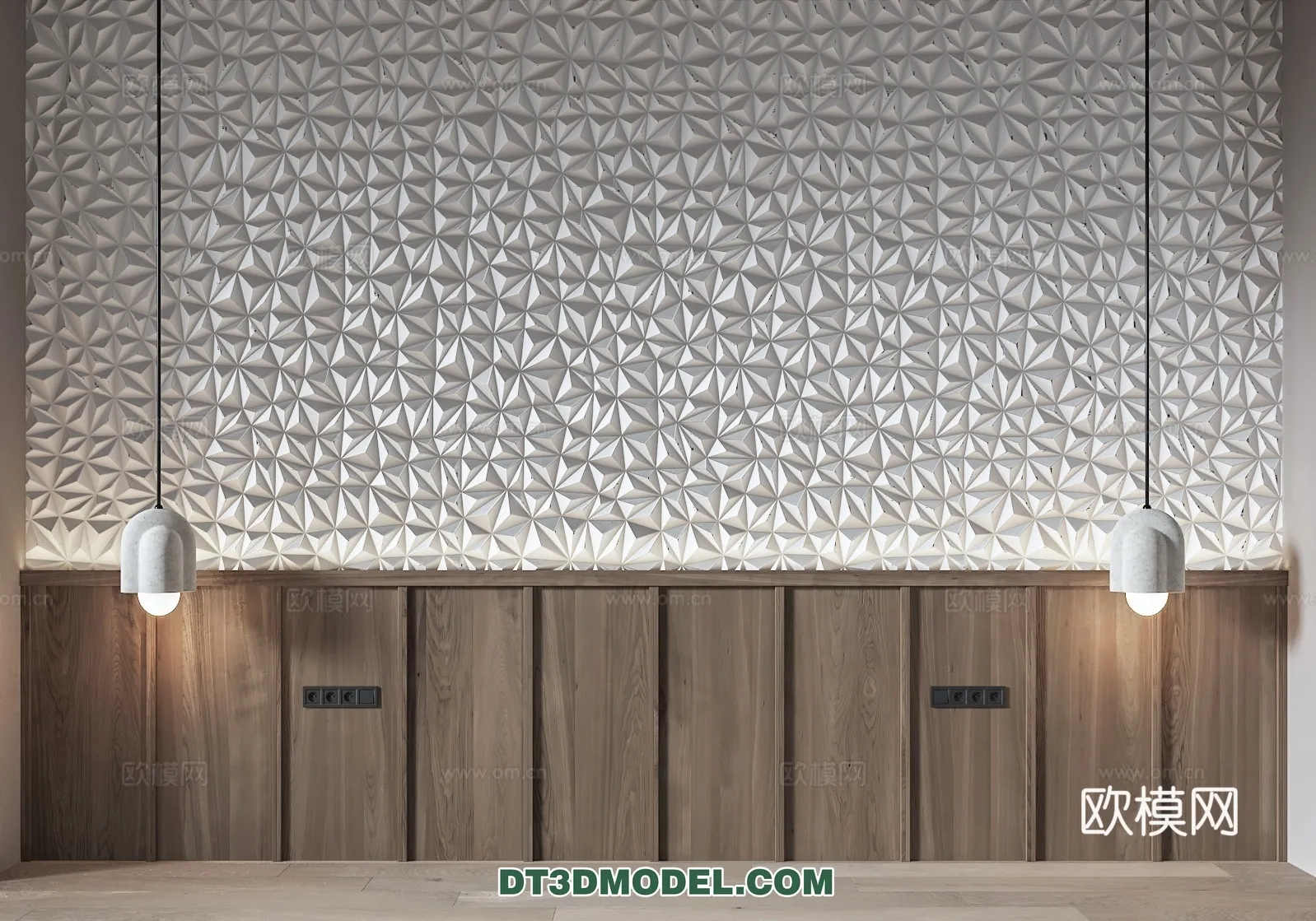 3D Model of Headboard - Bedroom Decoration 3D - 159