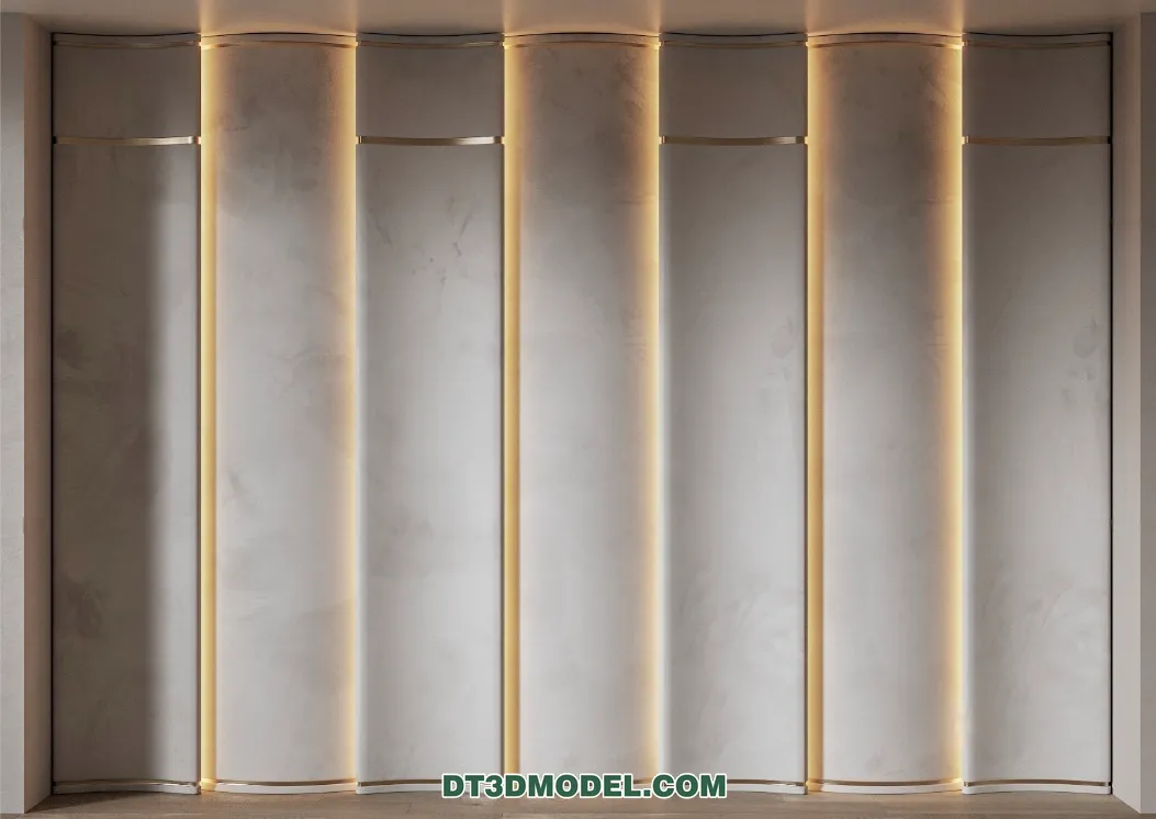 3D Model of Headboard - Bedroom Decoration 3D - 160