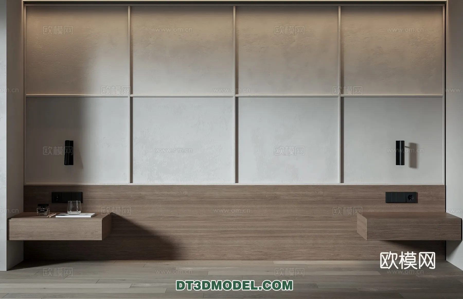 3D Model of Headboard - Bedroom Decoration 3D - 162