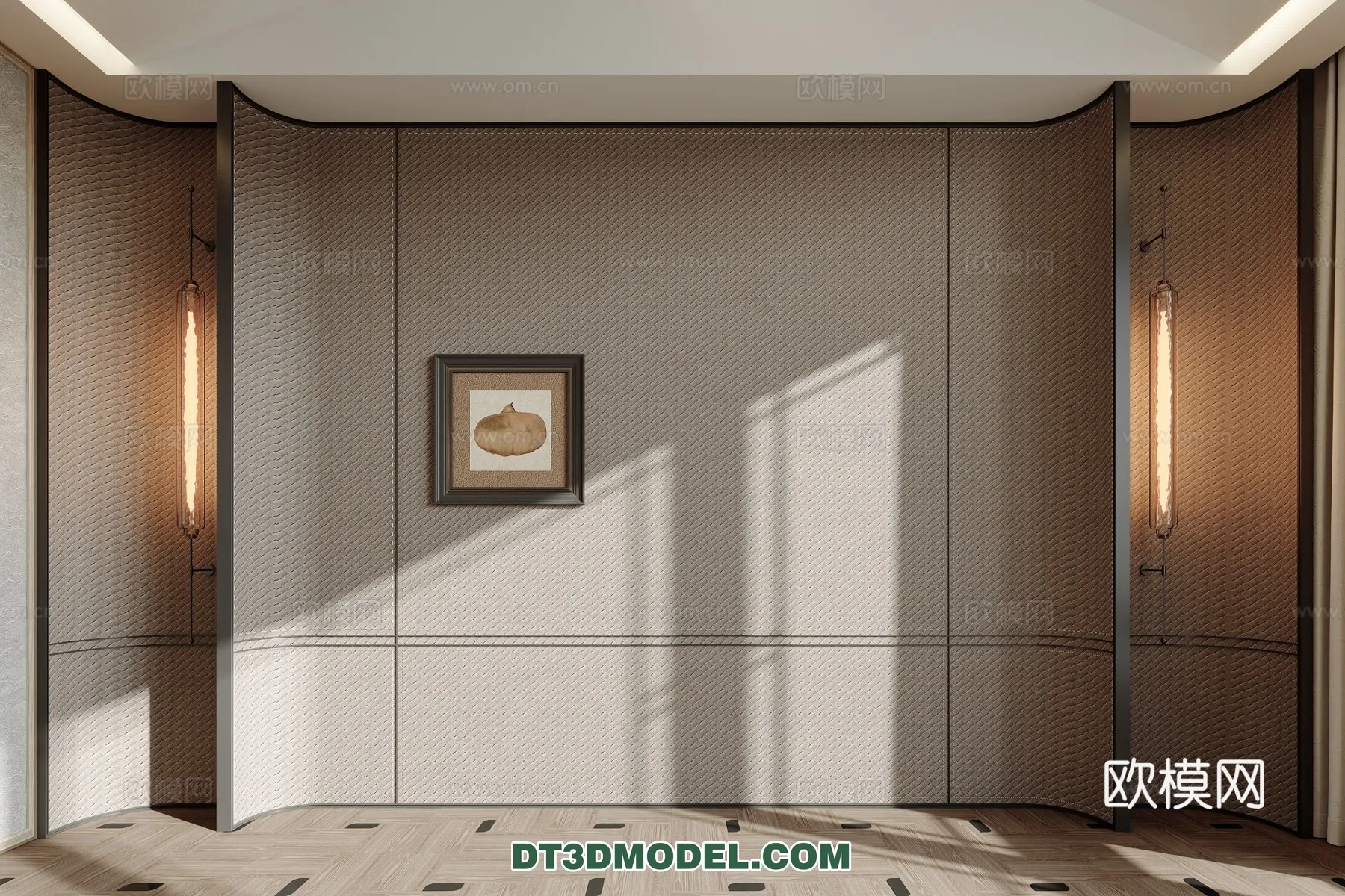 3D Model of Headboard - Bedroom Decoration 3D - 165