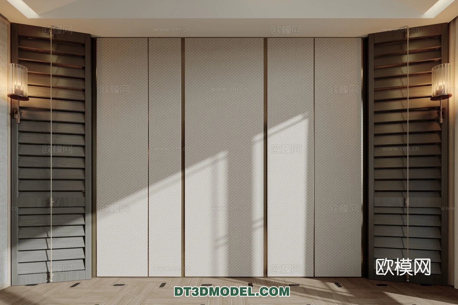 3D Model of Headboard - Bedroom Decoration 3D - 166