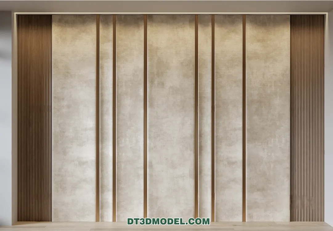 3D Model of Headboard - Bedroom Decoration 3D - 169