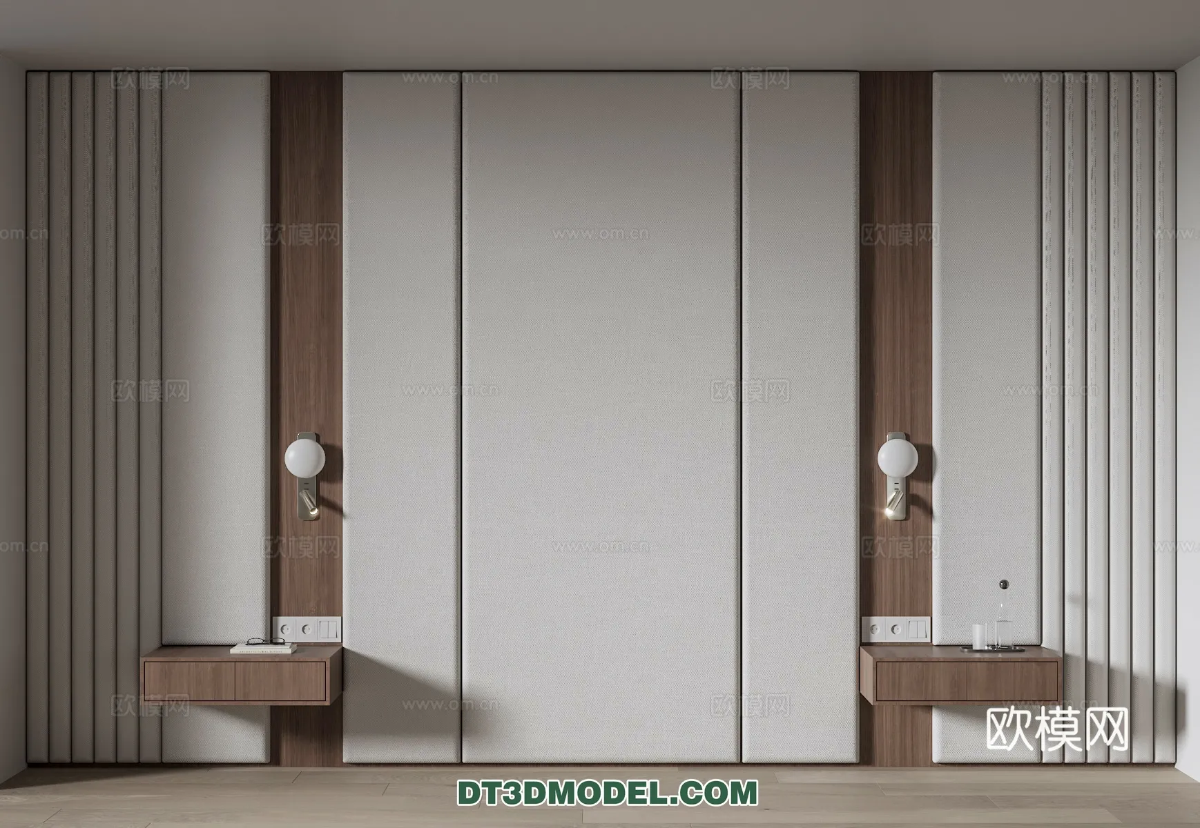 3D Model of Headboard - Bedroom Decoration 3D - 170