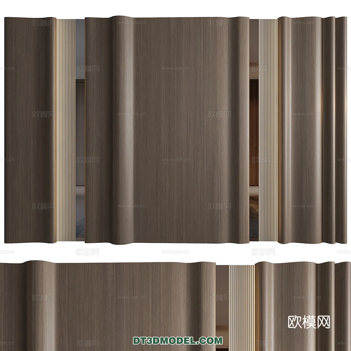 3D Model of Headboard - Bedroom Decoration 3D - 175