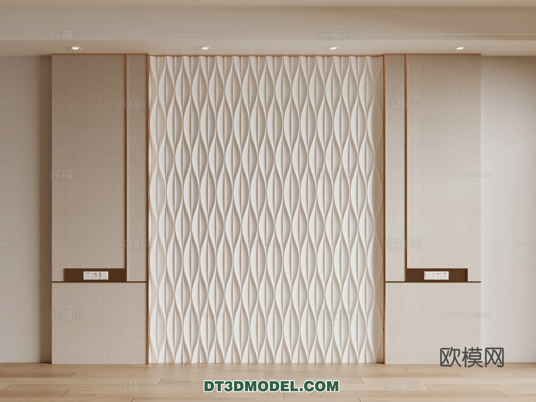 3D Model of Headboard - Bedroom Decoration 3D - 177