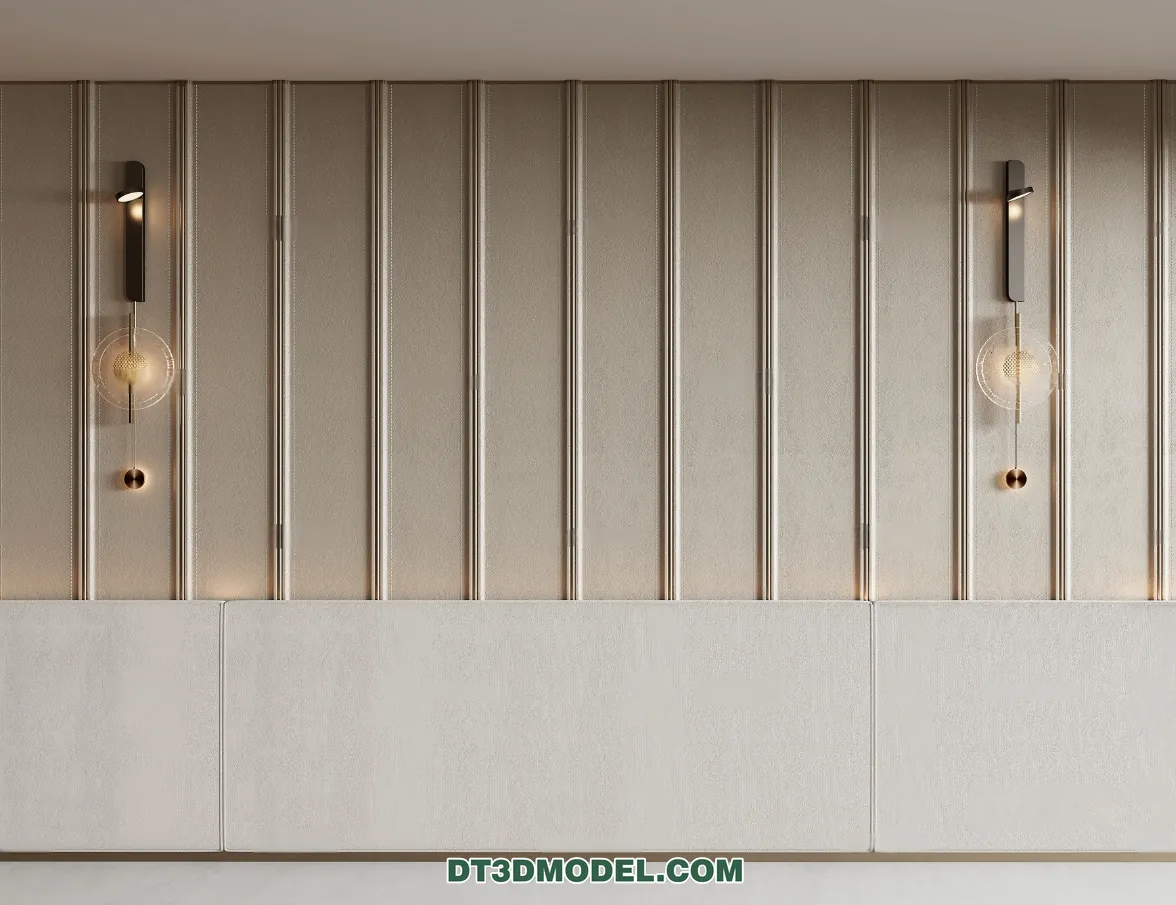 3D Model of Headboard - Bedroom Decoration 3D - 179