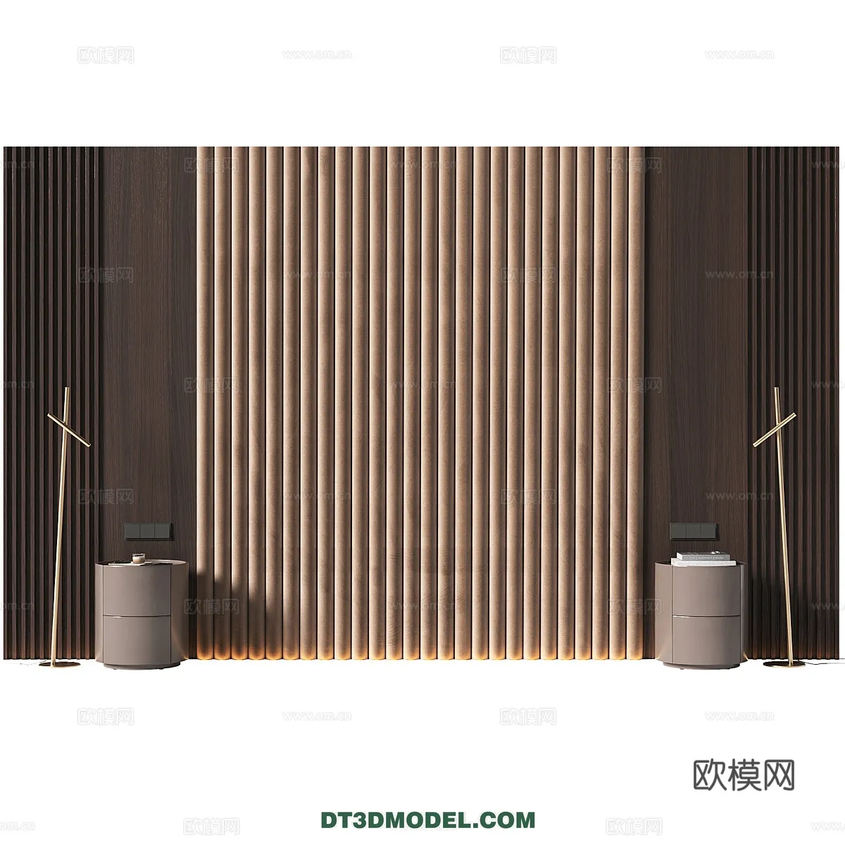 3D Model of Headboard - Bedroom Decoration 3D - 180