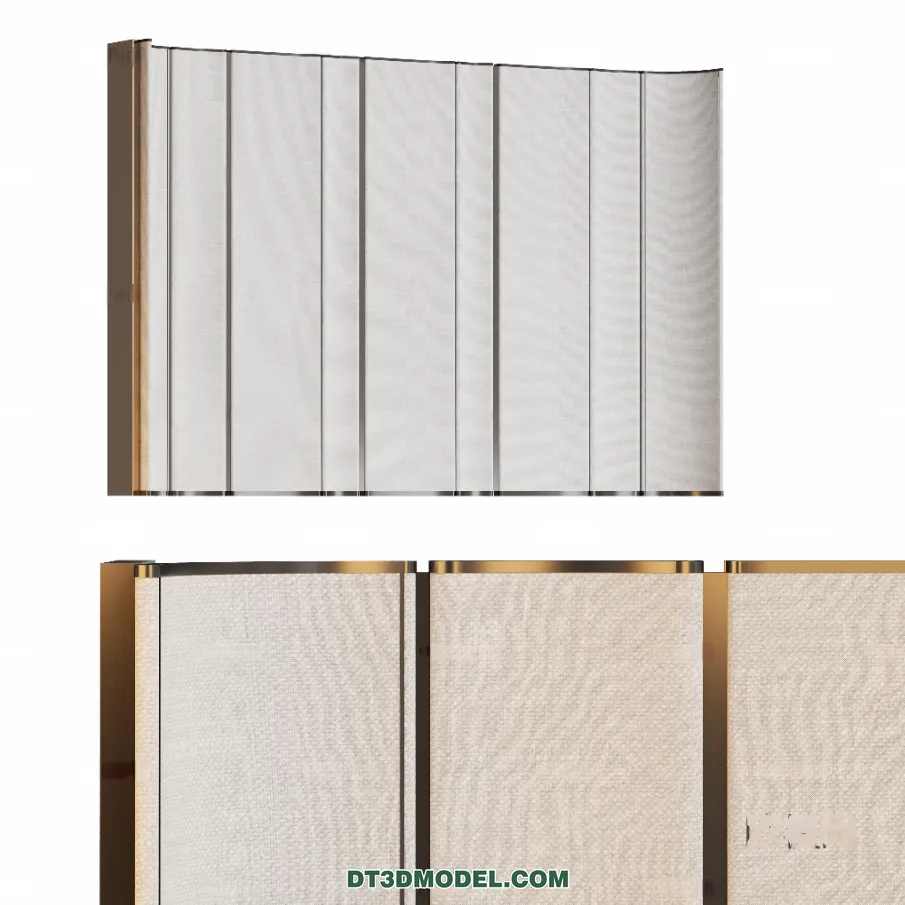 3D Model of Headboard - Bedroom Decoration 3D - 182