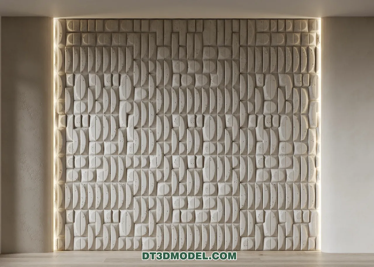 3D Model of Headboard - Bedroom Decoration 3D - 183