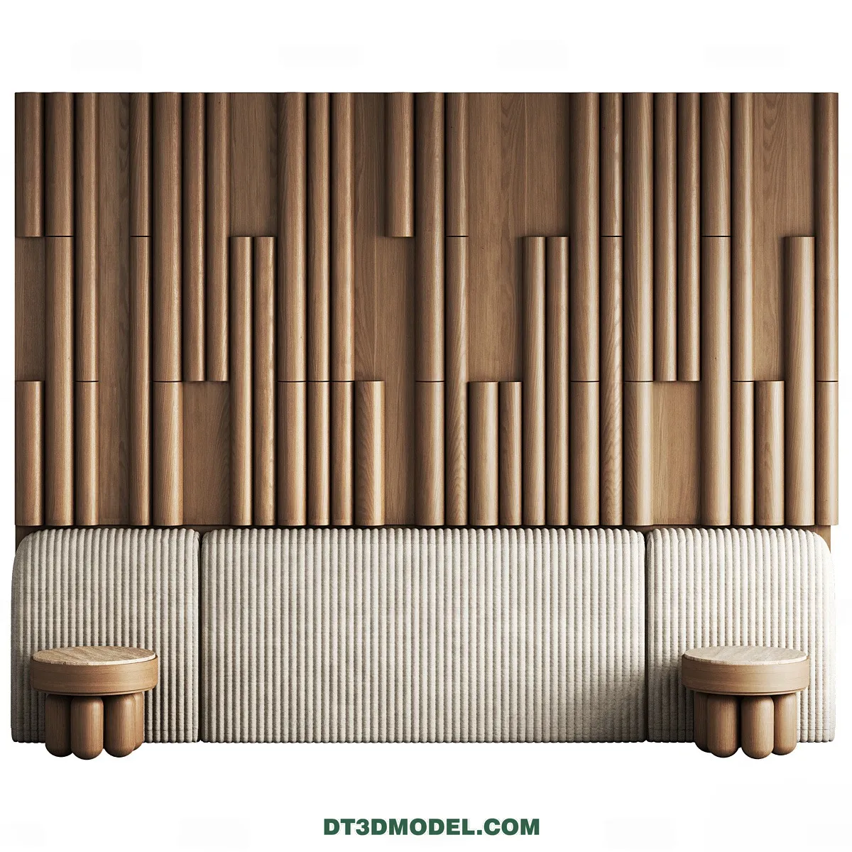 3D Model of Headboard - Bedroom Decoration 3D - 186