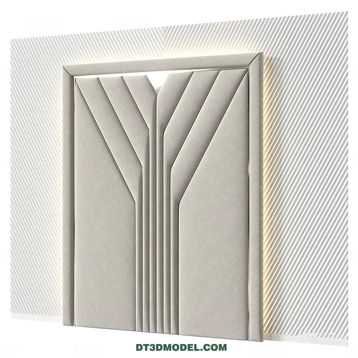 3D Model of Headboard - Bedroom Decoration 3D - 187