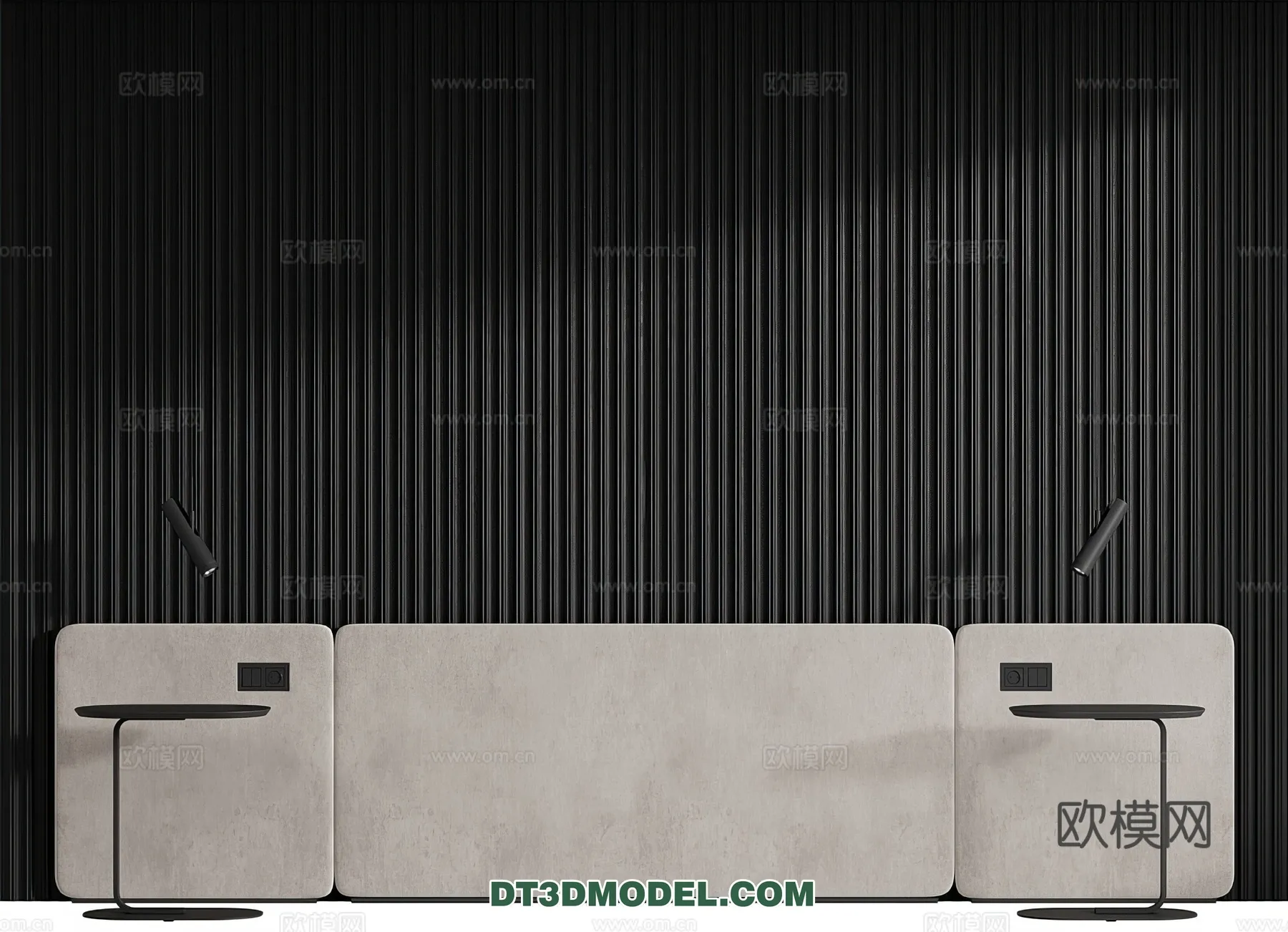 3D Model of Headboard - Bedroom Decoration 3D - 191