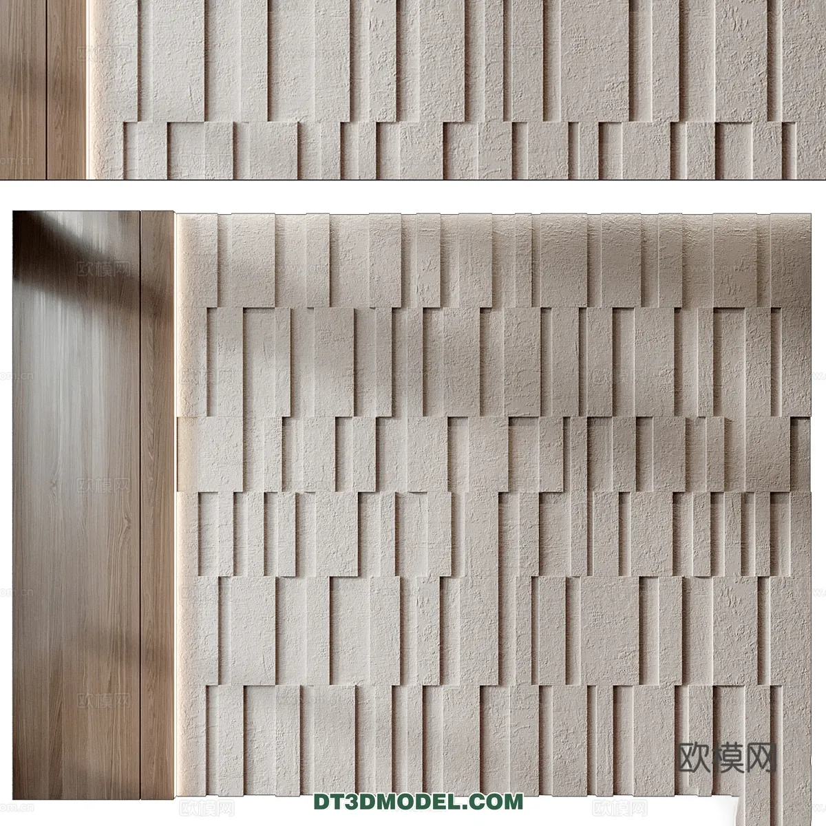 3D Model of Headboard - Bedroom Decoration 3D - 193