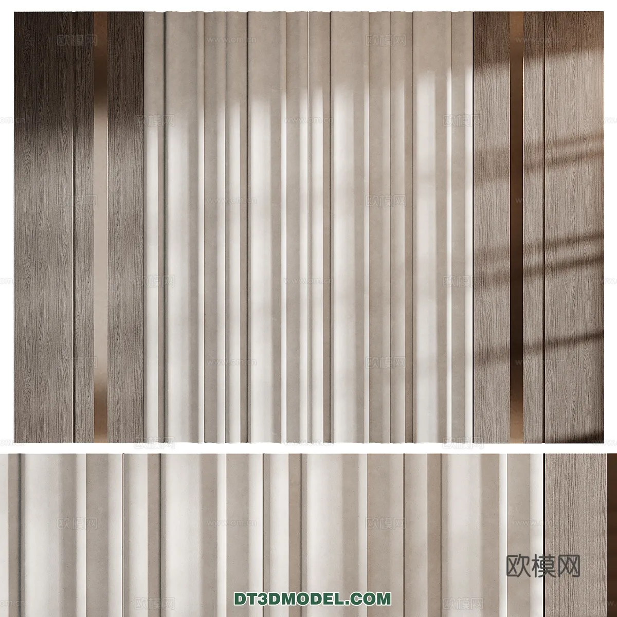 3D Model of Headboard - Bedroom Decoration 3D - 196