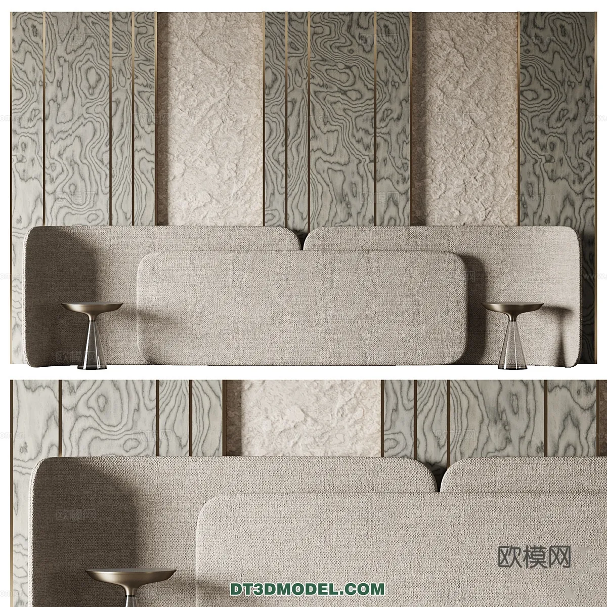 3D Model of Headboard - Bedroom Decoration 3D - 201