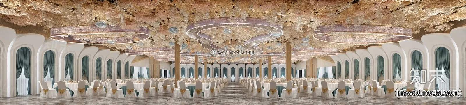3D Model of Wedding Hall - 3D Scene - 003
