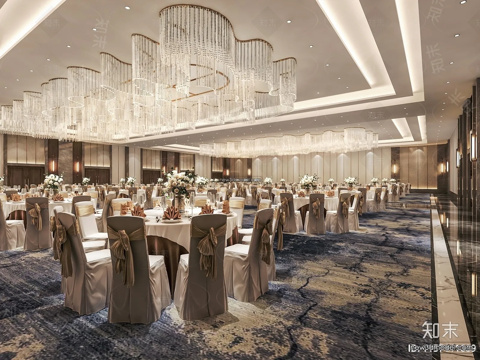 3D Model of Wedding Hall - 3D Scene - 022