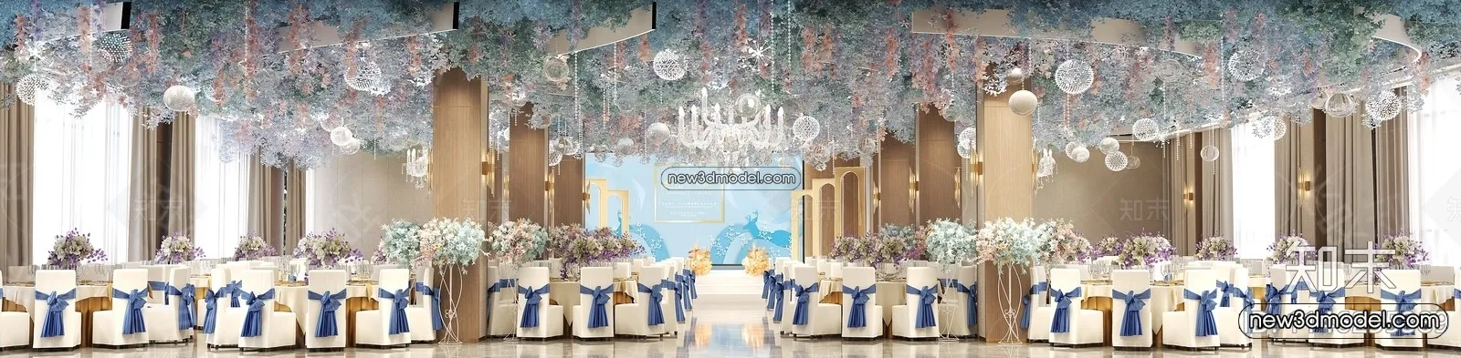 3D Model of Wedding Hall - 3D Scene - 024