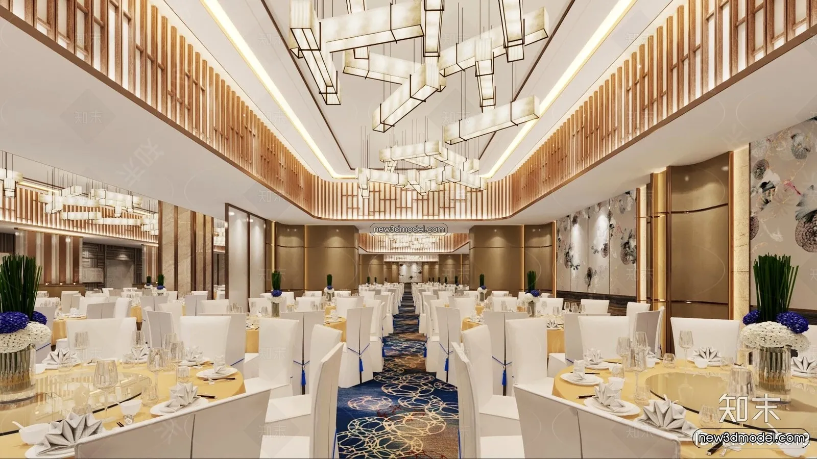 3D Model of Wedding Hall - 3D Scene - 037