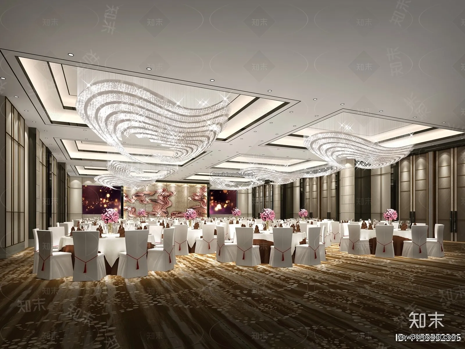3D Model of Wedding Hall - 3D Scene - 073