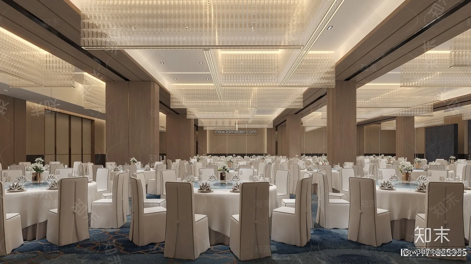 3D Model of Wedding Hall - 3D Scene - 082