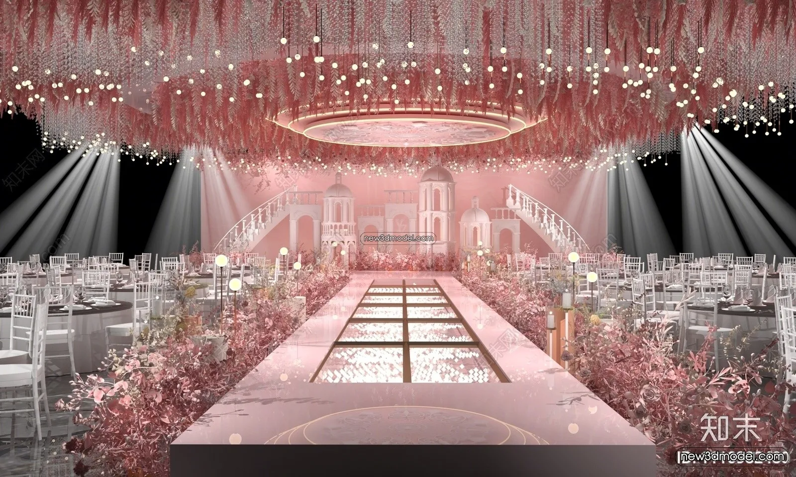 3D Model of Wedding Hall - 3D Scene - 102
