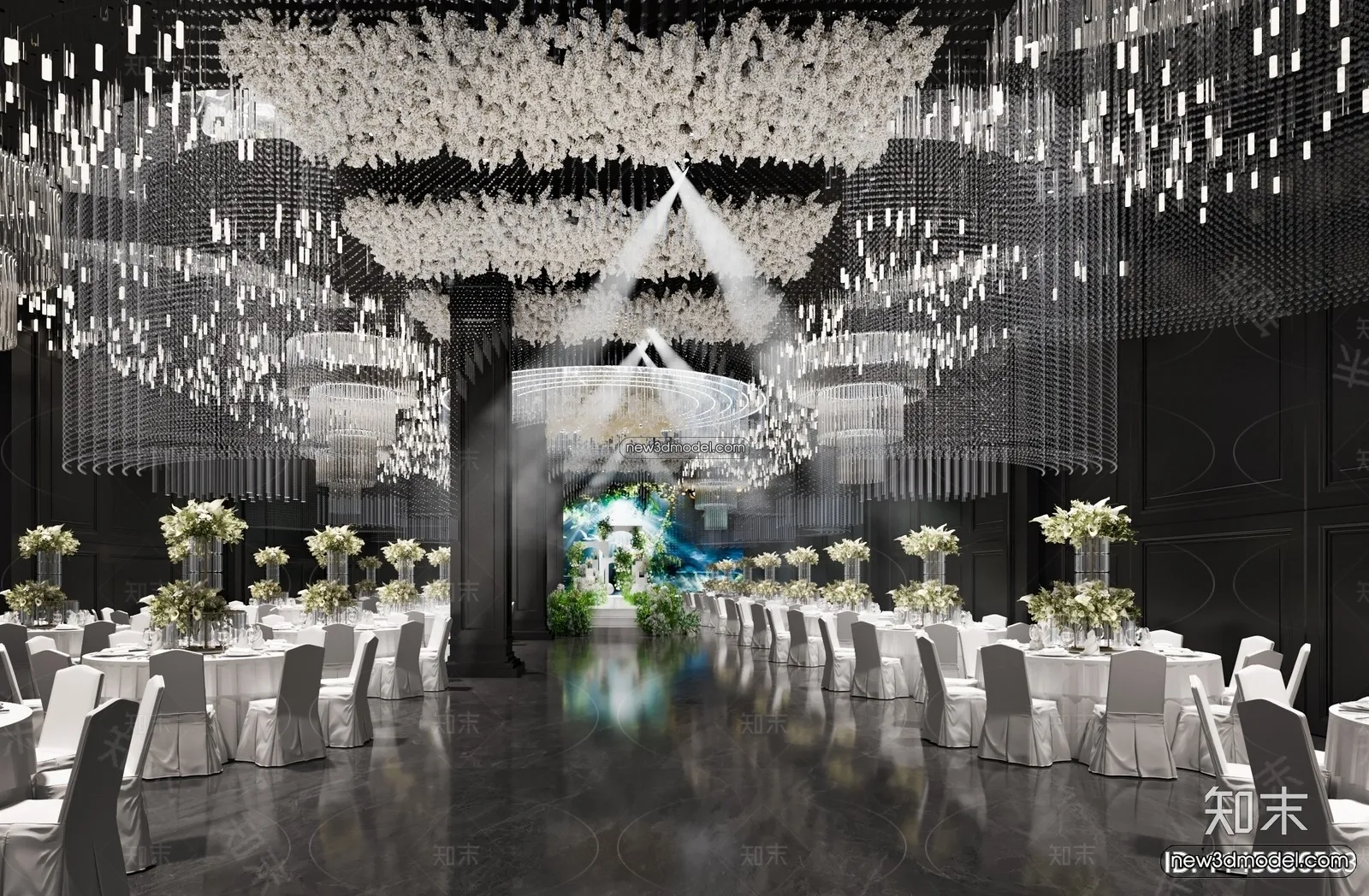 3D Model of Wedding Hall - 3D Scene - 103