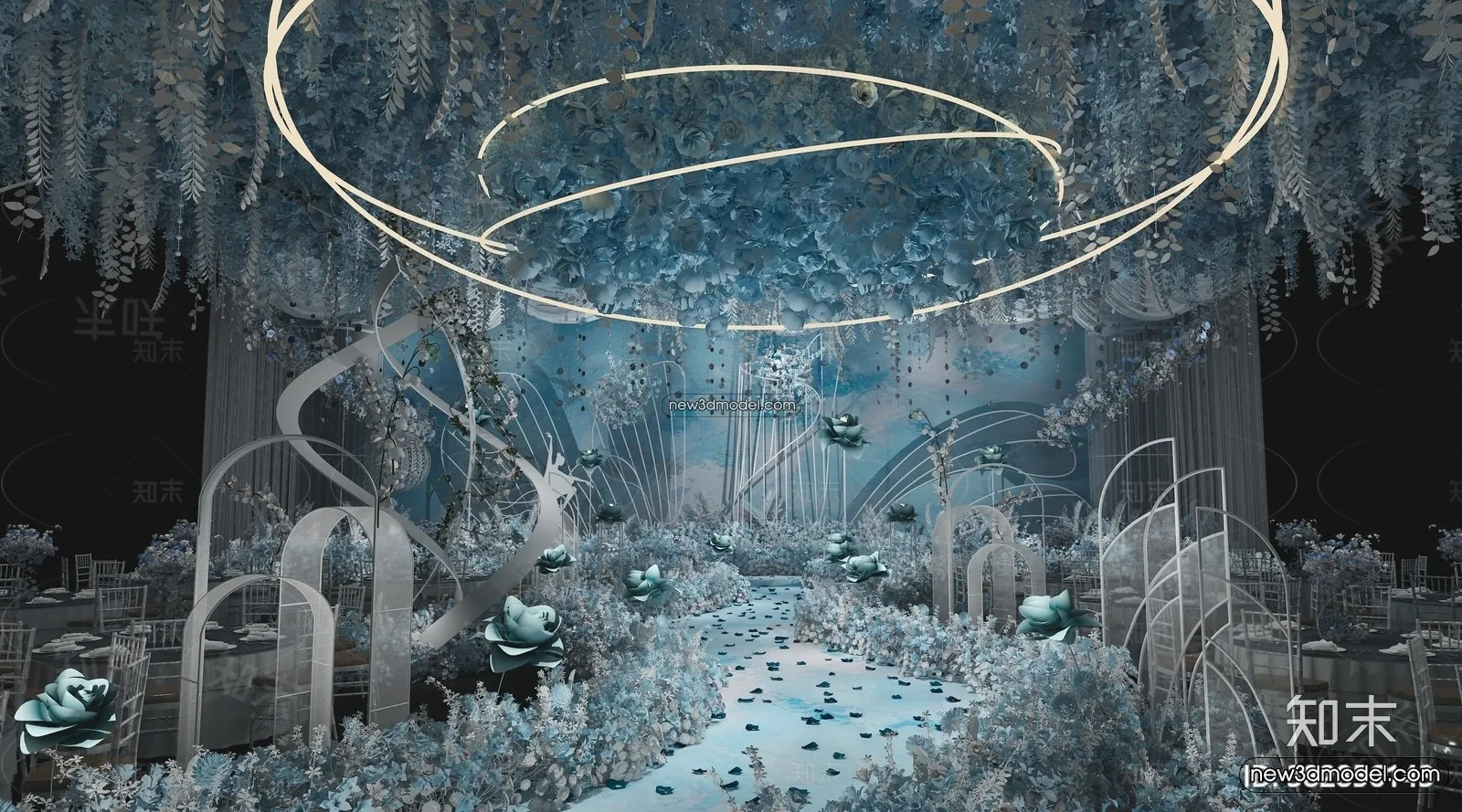 3D Model of Wedding Hall - 3D Scene - 108