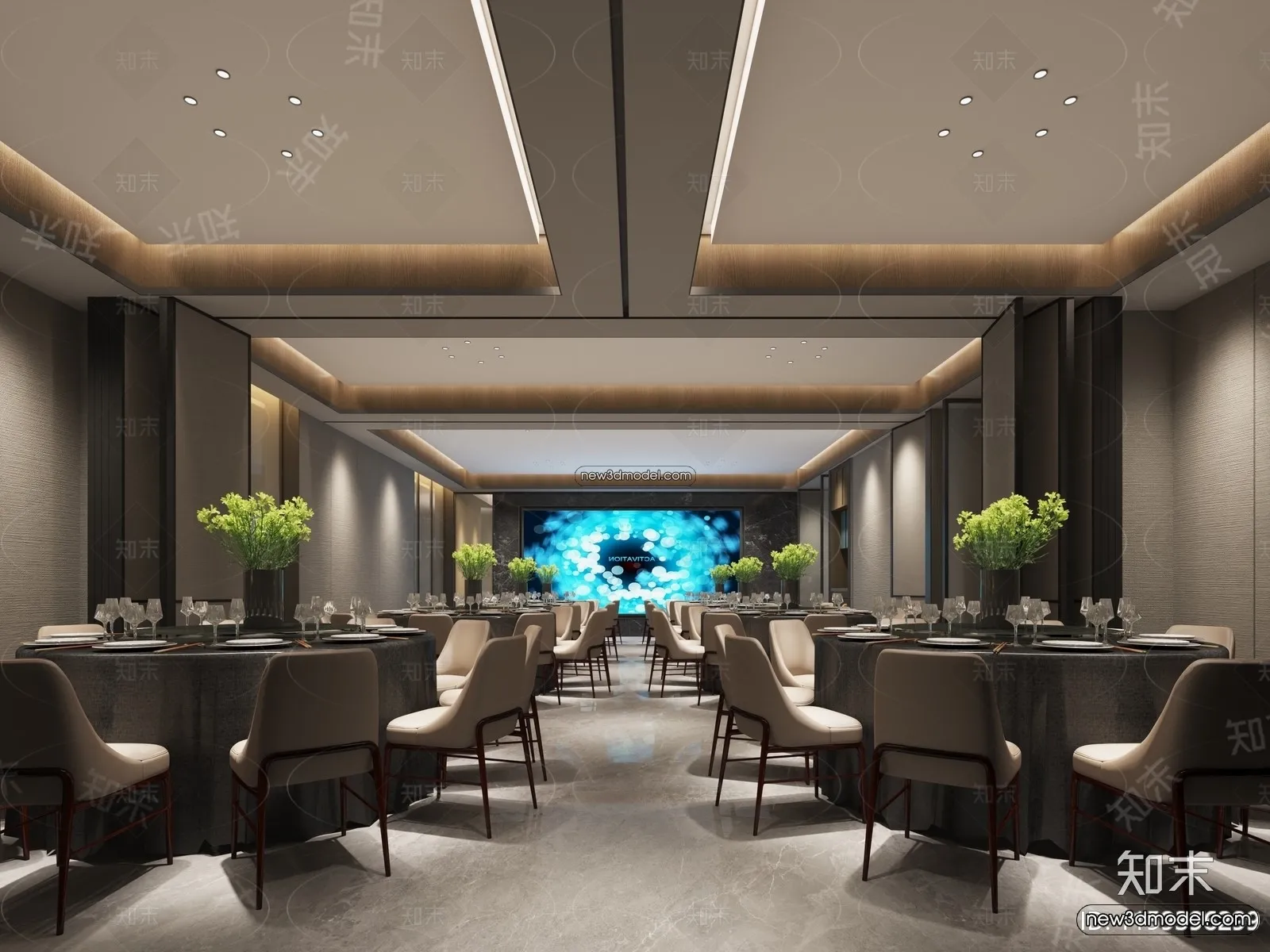 3D Model of Wedding Hall - 3D Scene - 133