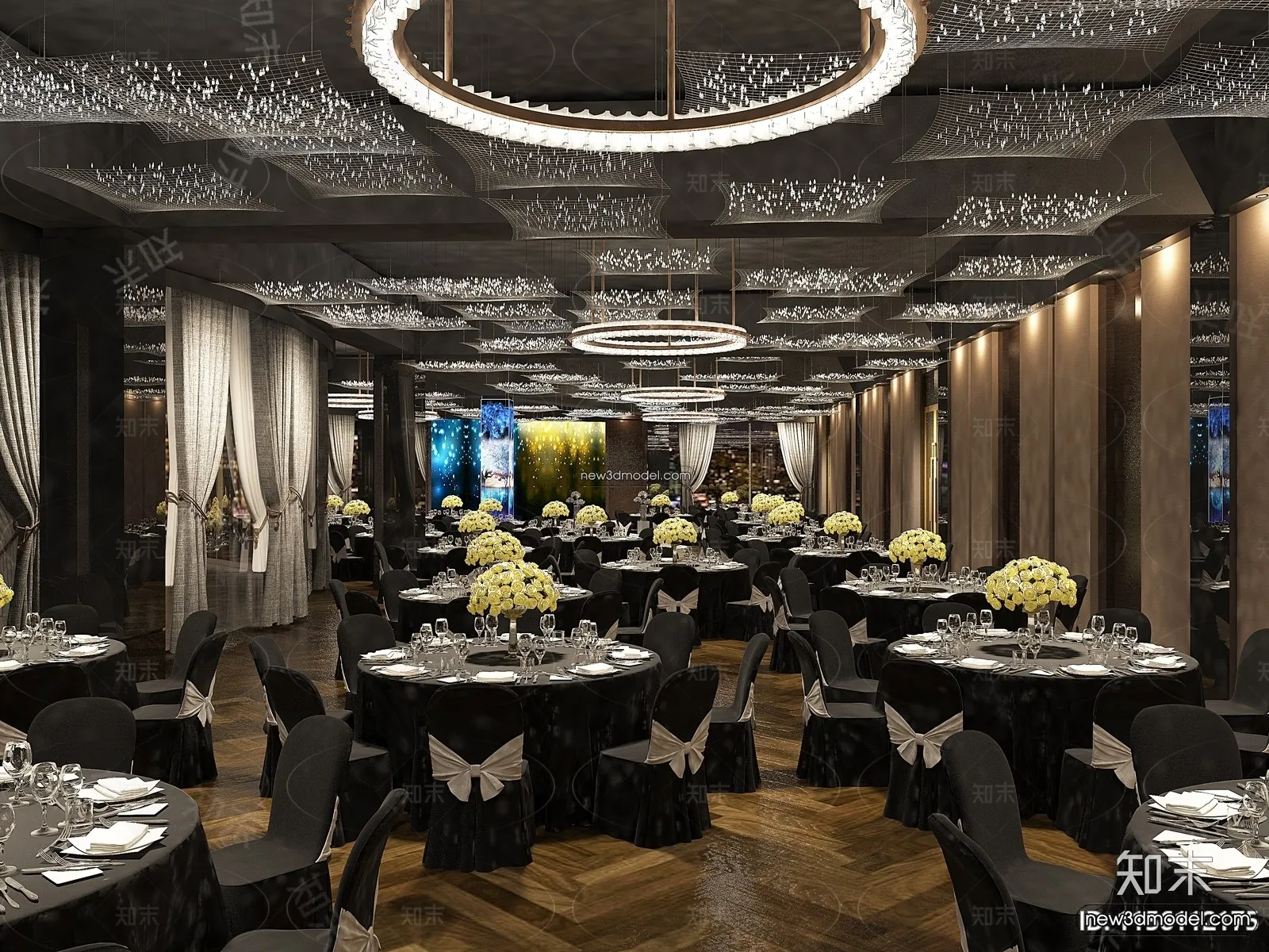 3D Model of Wedding Hall - 3D Scene - 138