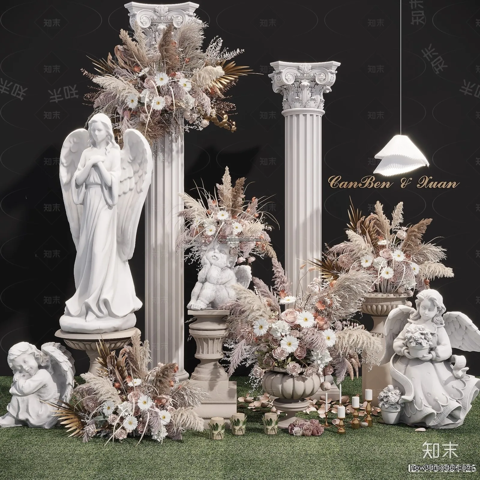 3D Model of Wedding Hall - 3D Scene - 142