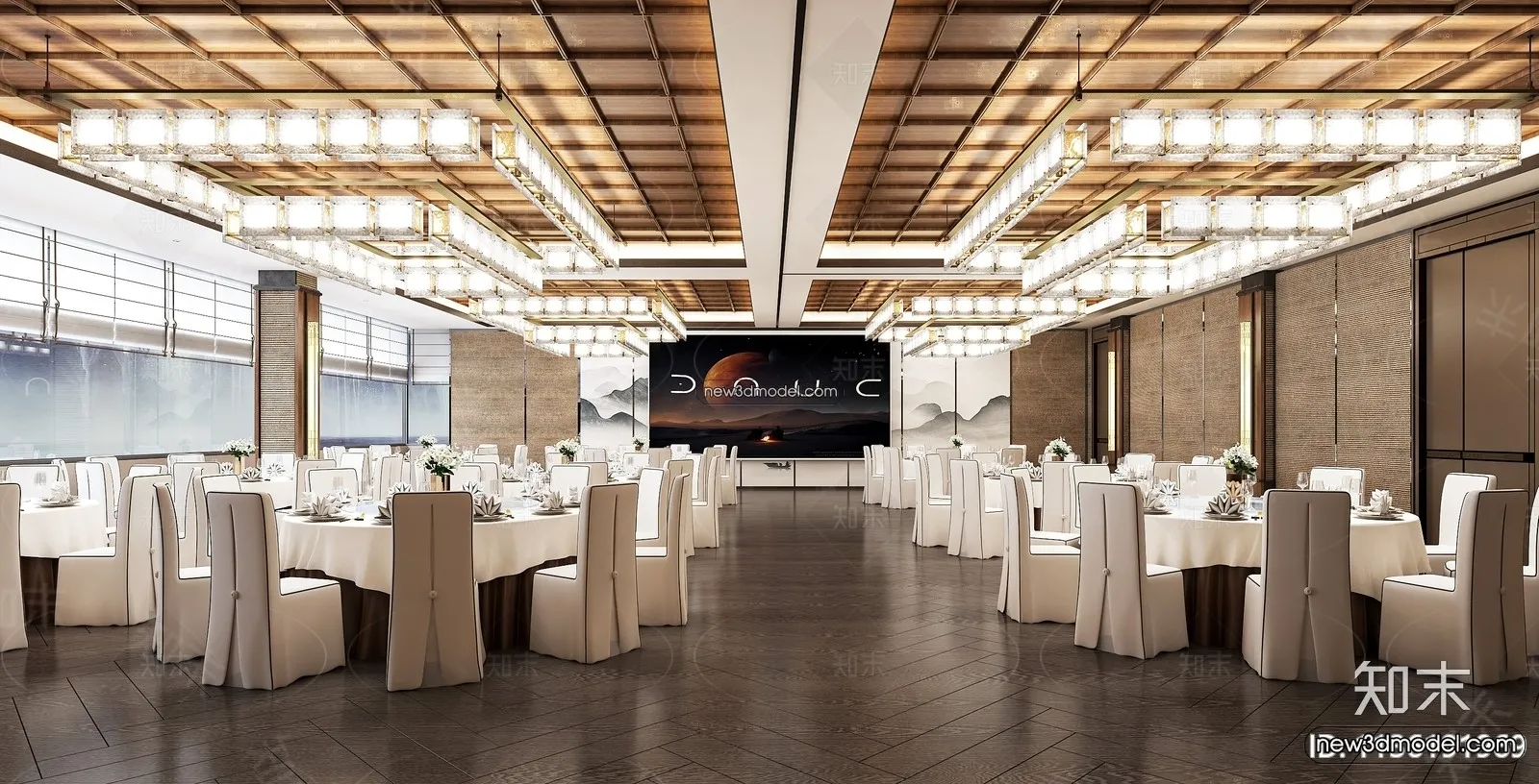 3D Model of Wedding Hall - 3D Scene - 144