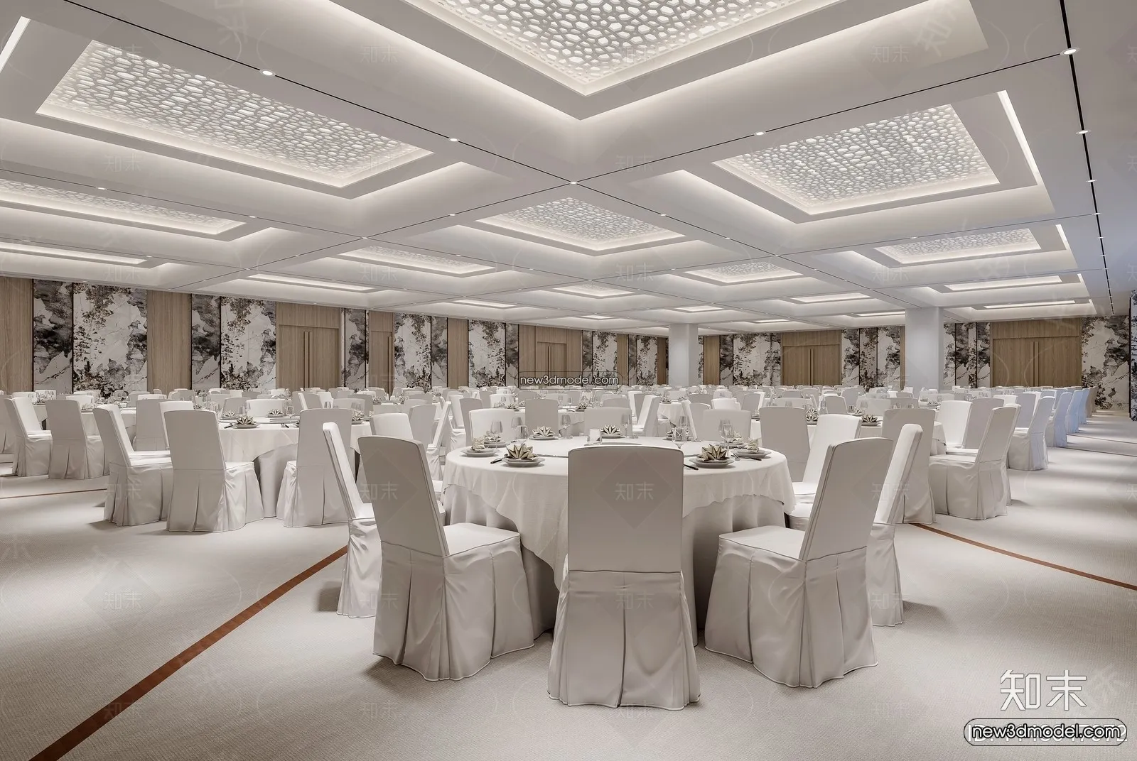 3D Model of Wedding Hall - 3D Scene - 149