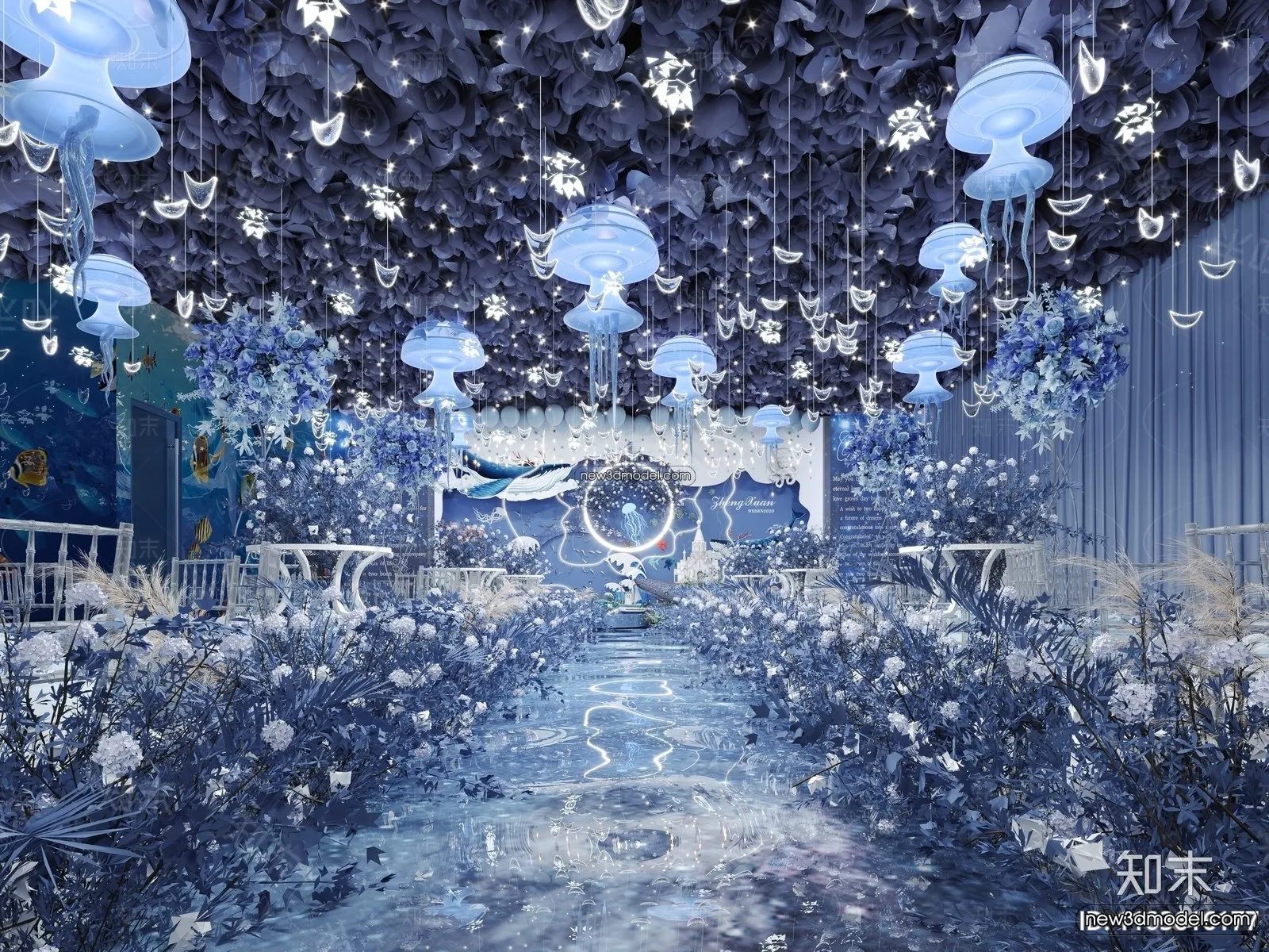 3D Model of Wedding Hall - 3D Scene - 167