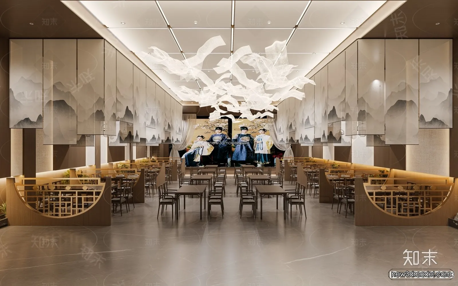 3D Model of Wedding Hall - 3D Scene - 174