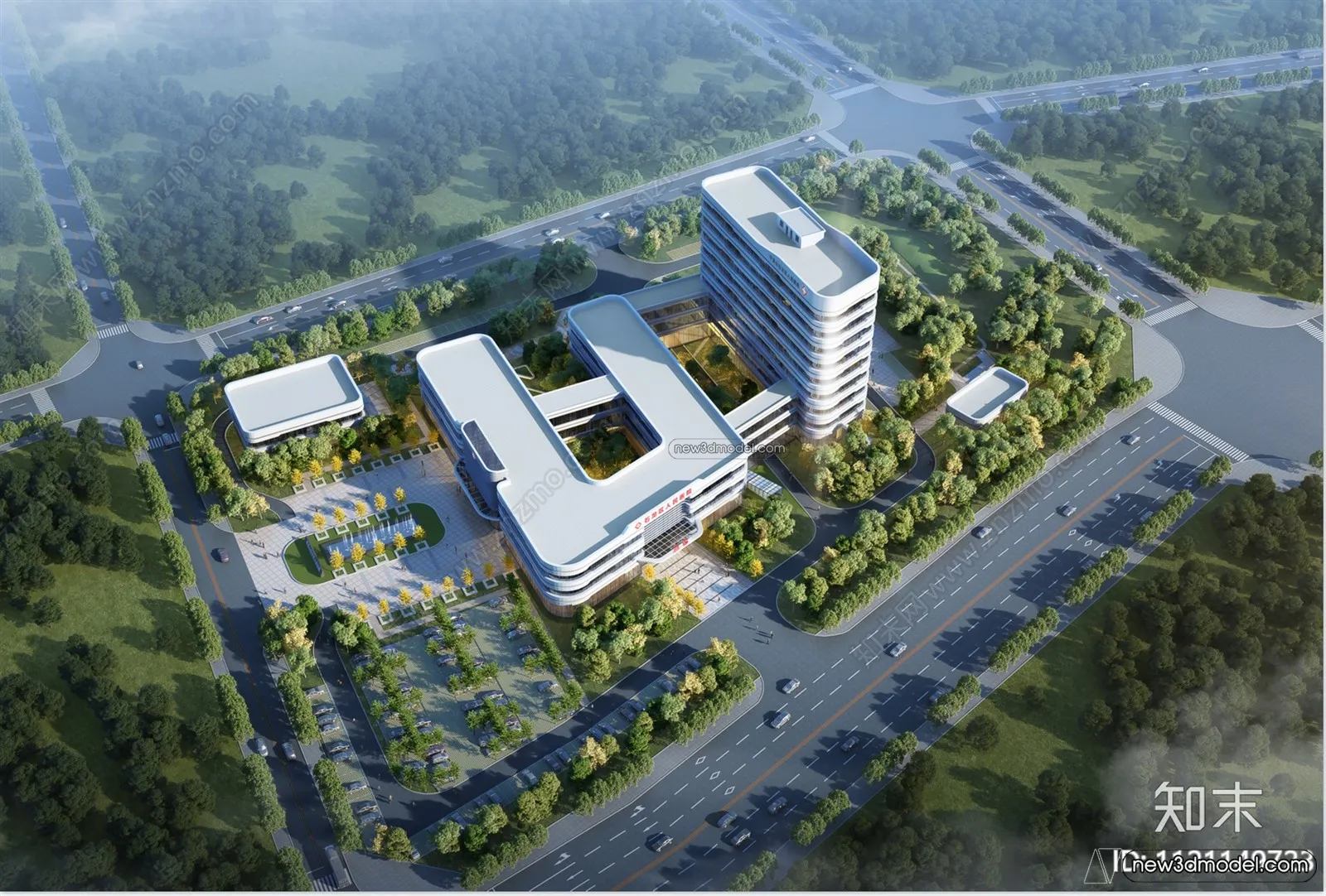 3D Models of Apartment Building - Exterior 3D Scenes - 001