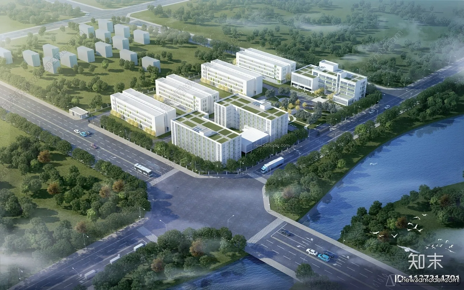 3D Models of Apartment Building - Exterior 3D Scenes - 003