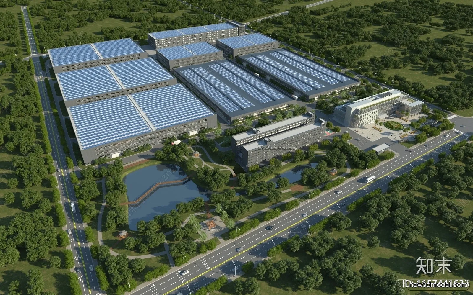 3D Models of Apartment Building - Exterior 3D Scenes - 008