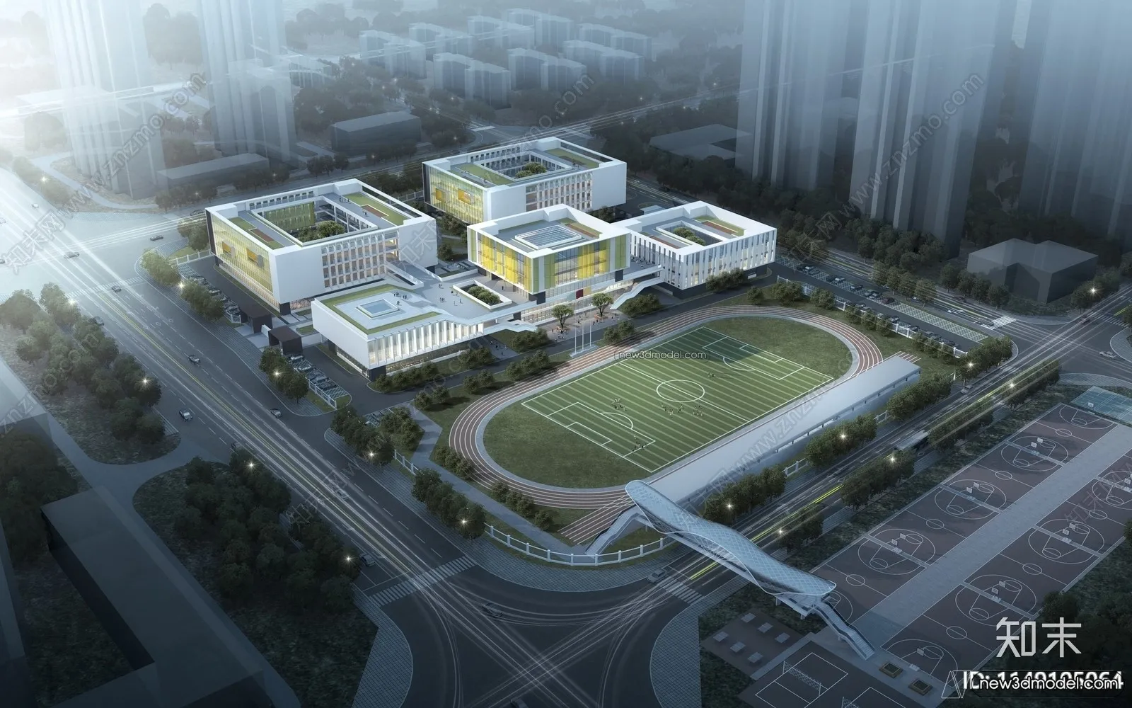 3D Models of Apartment Building - Exterior 3D Scenes - 012