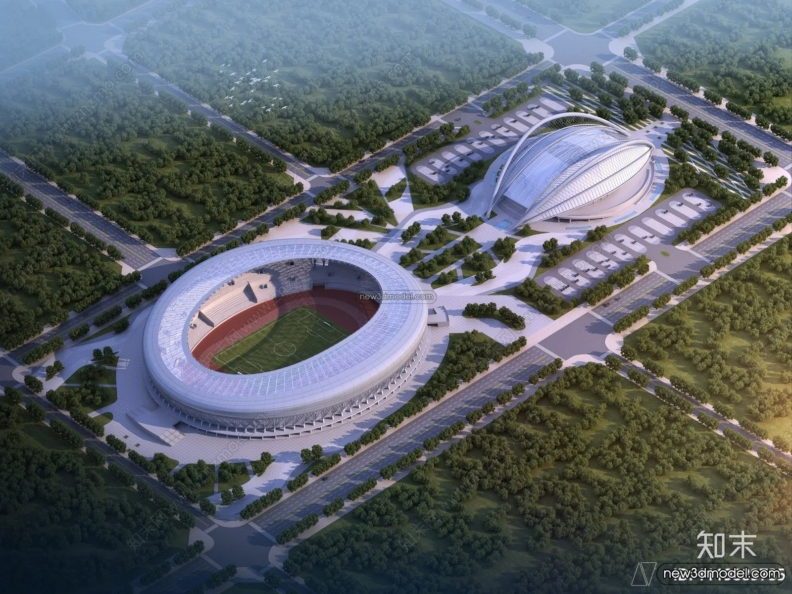 3D Models of Apartment Building - Exterior 3D Scenes - 014