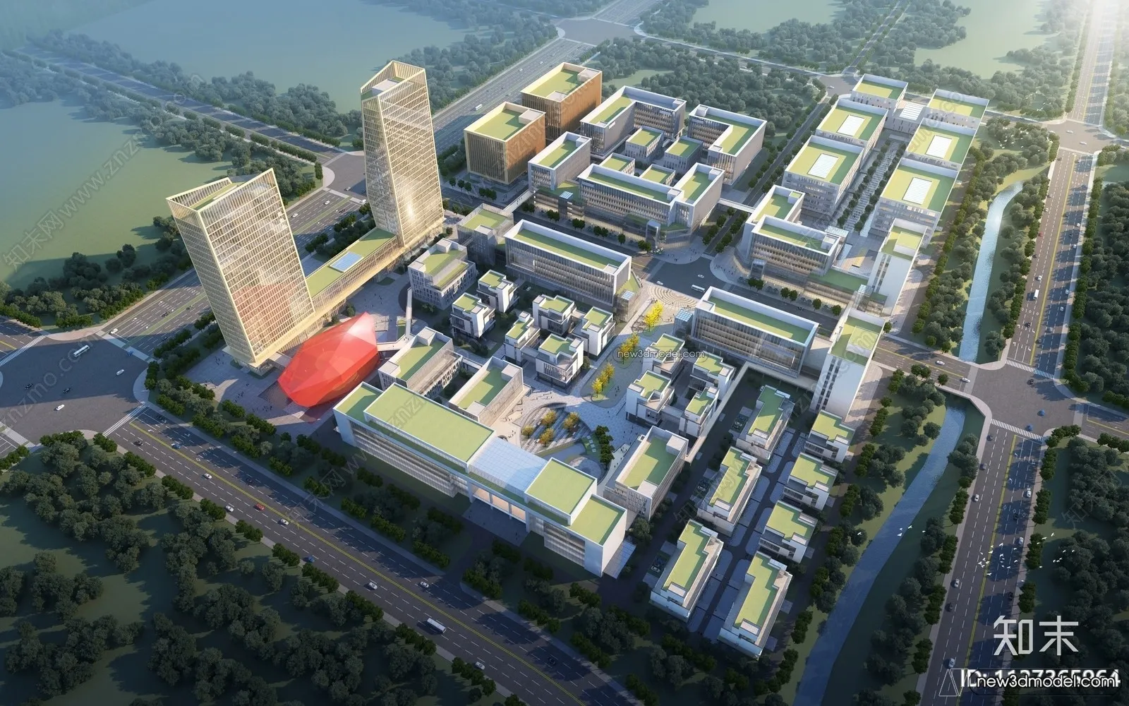 3D Models of Apartment Building - Exterior 3D Scenes - 016