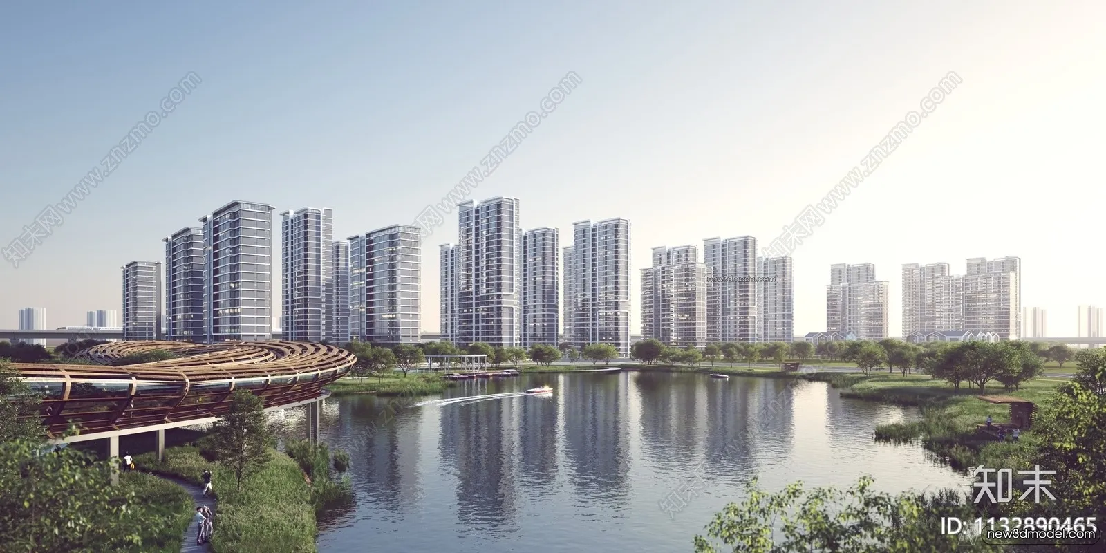 3D Models of Apartment Building - Exterior 3D Scenes - 033