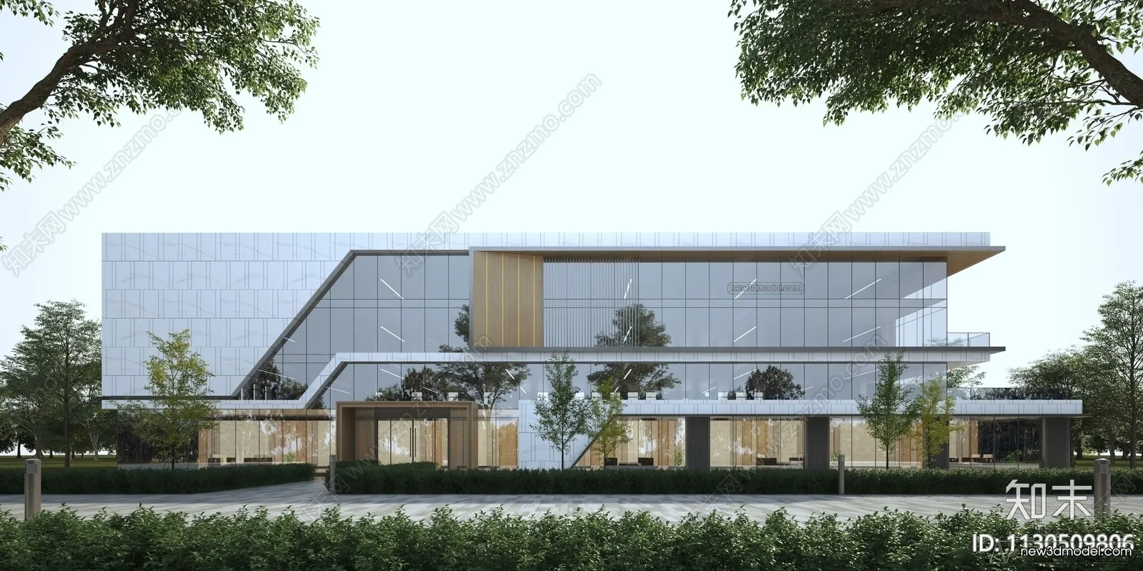 3D Models of Commercial Building - Exterior 3D Scenes - 003