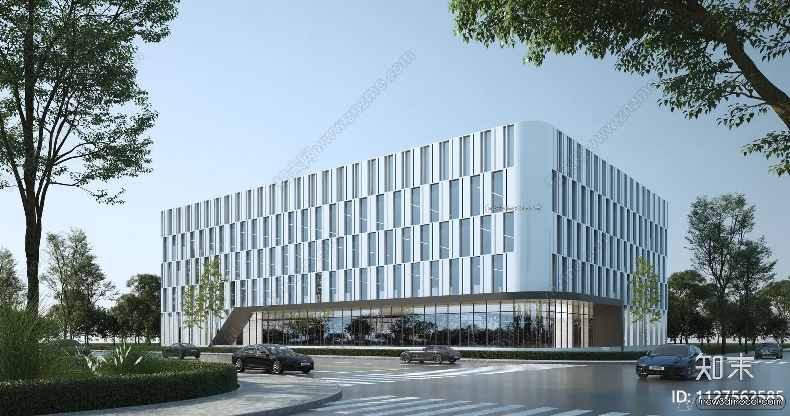 3D Models of Commercial Building - Exterior 3D Scenes - 007