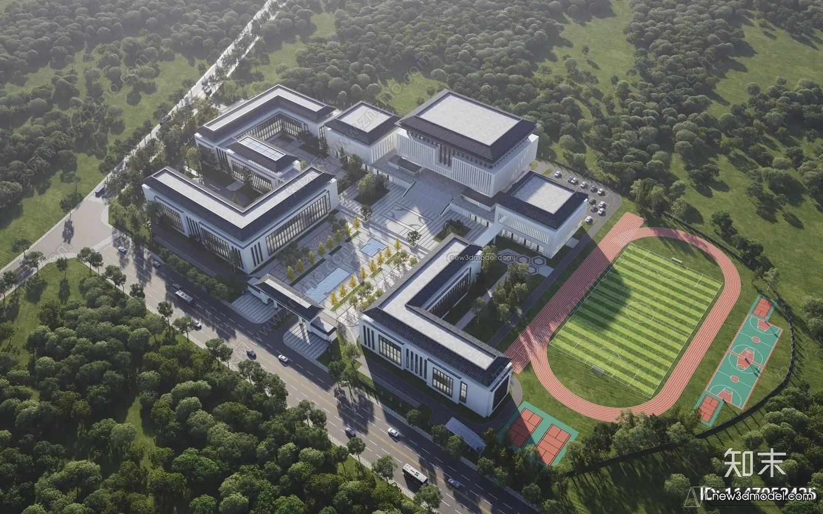 3D Models of Commercial Building - Exterior 3D Scenes - 047