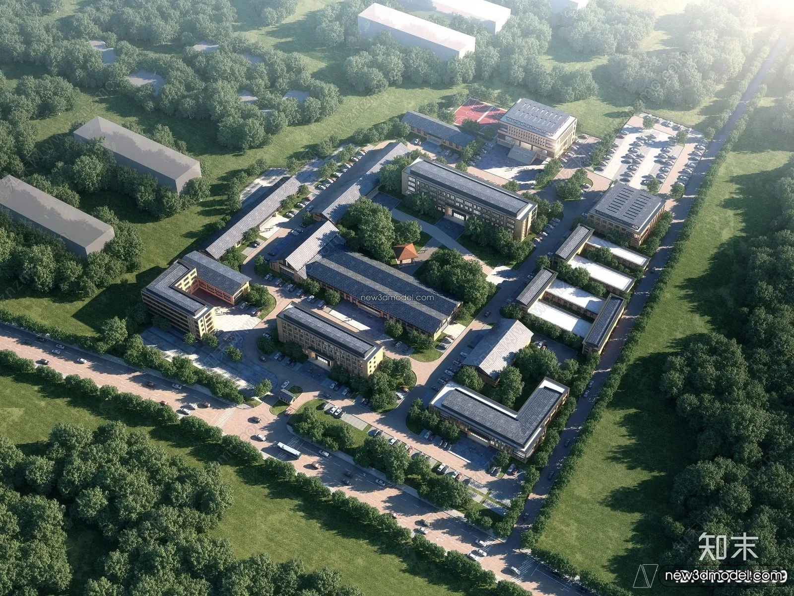 3D Models of Commercial Building - Exterior 3D Scenes - 049