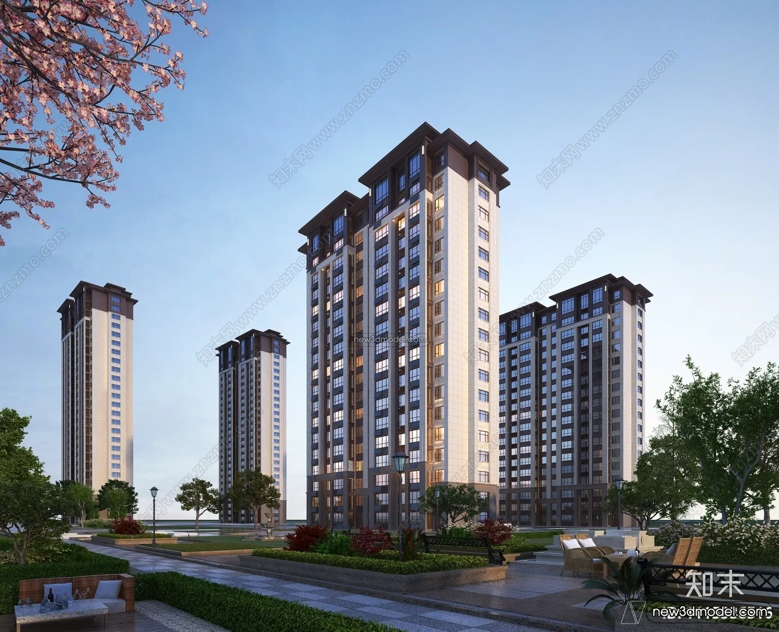 3D Models of Commercial Building - Exterior 3D Scenes - 050