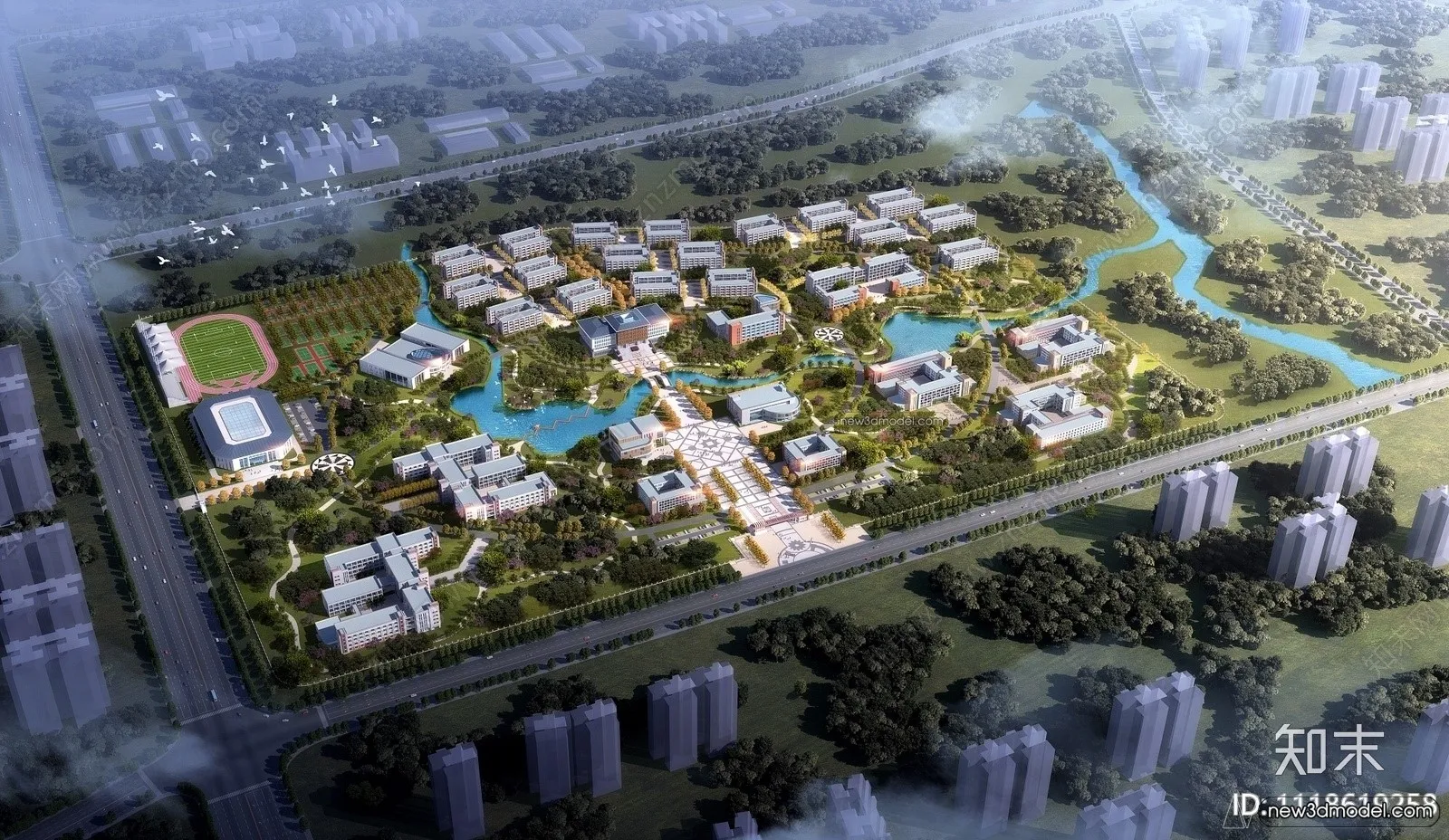 3D Models of Commercial Building - Exterior 3D Scenes - 055