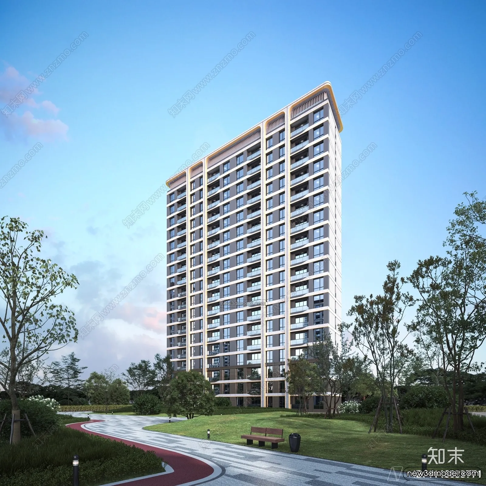 3D Models of Commercial Building - Exterior 3D Scenes - 060