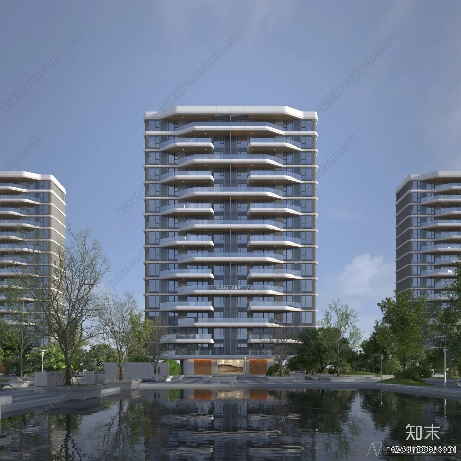 3D Models of Commercial Building - Exterior 3D Scenes - 061